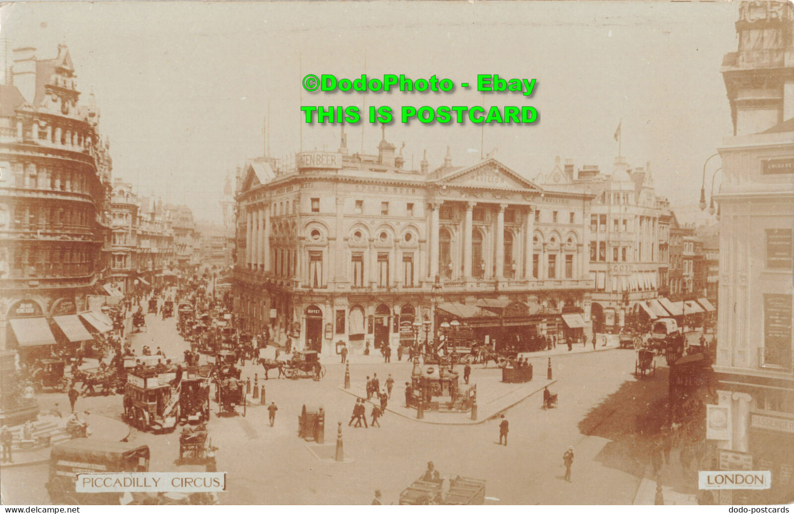 R418081 London. Piccadilly Circus. Postcard - Other & Unclassified