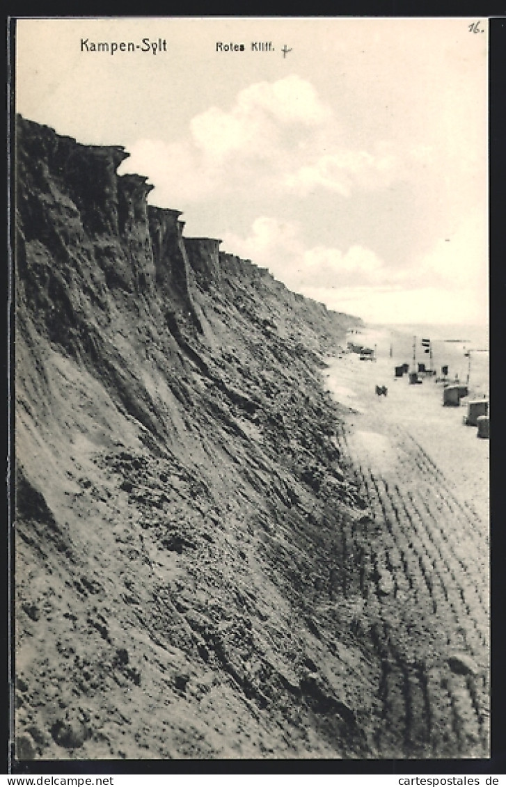 AK Kampen /Sylt, Rotes Kliff  - Sylt