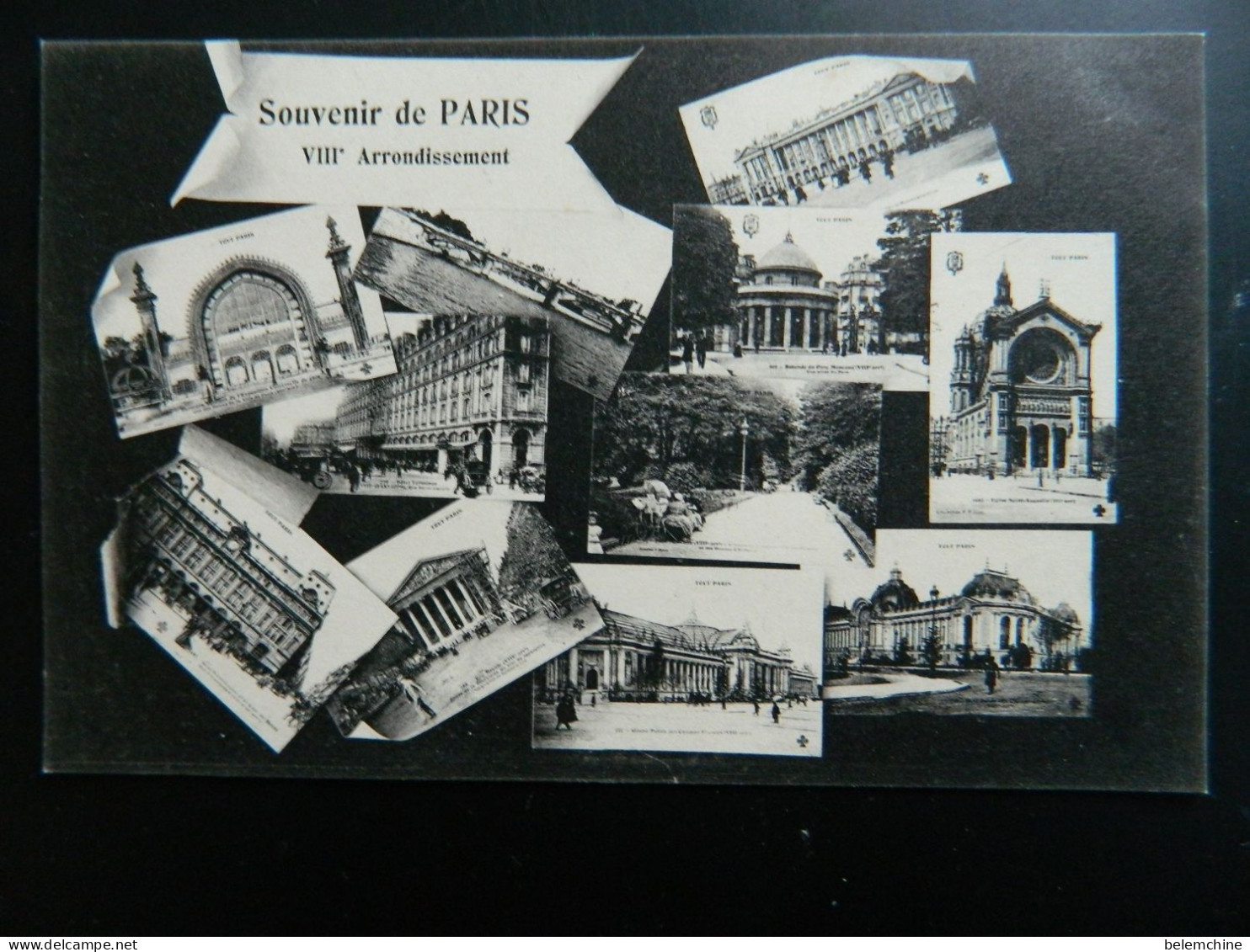 SOUVENIR DE PARIS                                 MULTIVUES DU VIII ème ARRONDISSEMENT - District 08