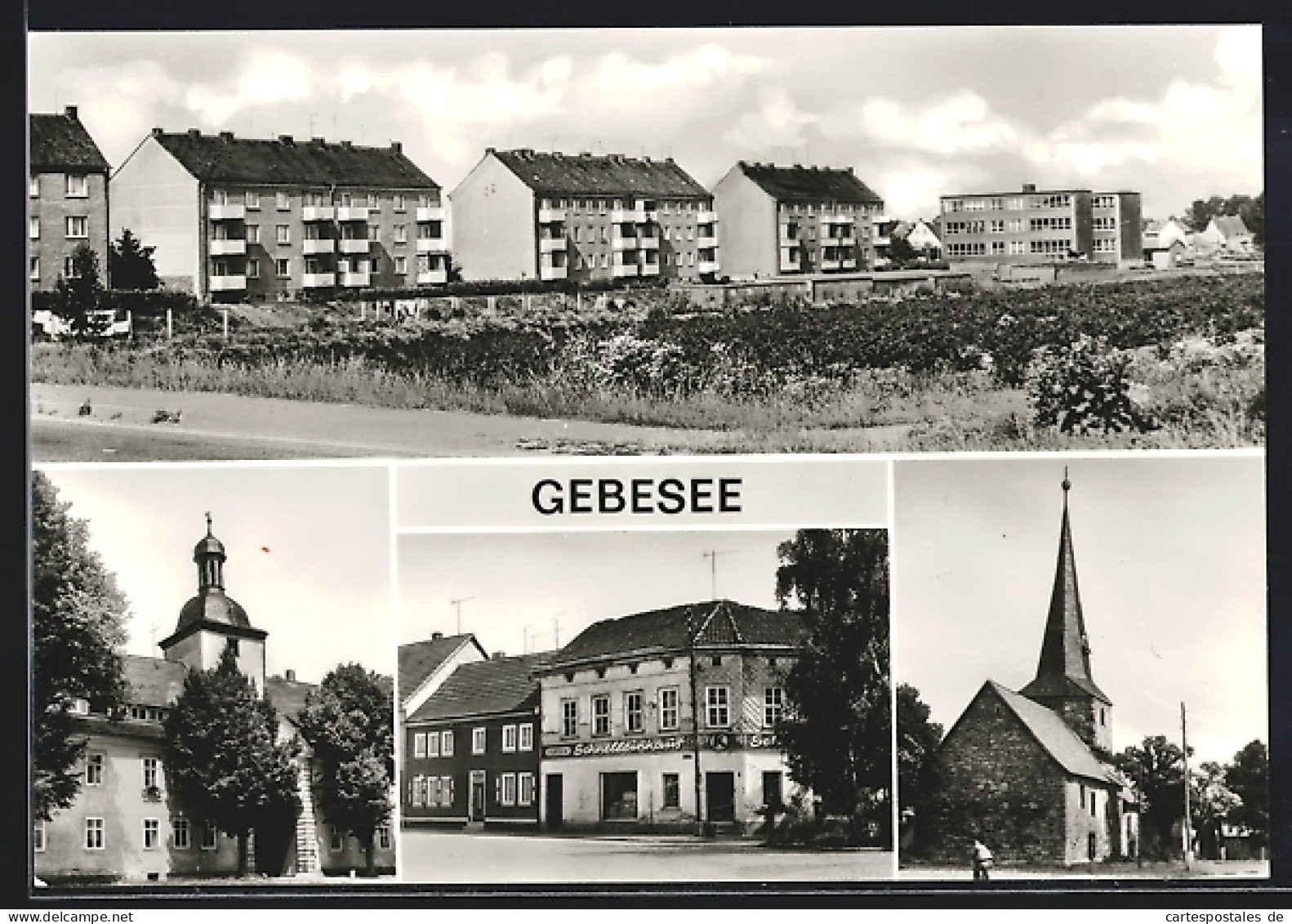 AK Gebesee, Mittelstrasse Mit Konsum-Vst., Jugendwerkhof Ehemal. Schloss, Ernst-Thälmann-Strasse  - Autres & Non Classés