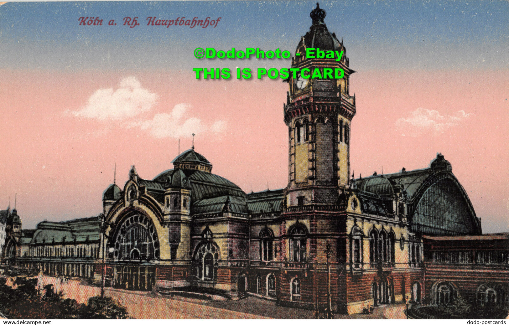 R418099 Koln A. Rh. Hauptbahnhof. H. W. K. 1919 - World