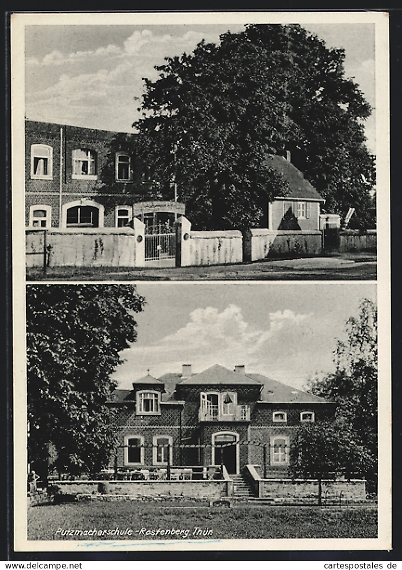 AK Rastenberg /Th., Putzmacherschule, Strassen-und Gartenansicht  - Other & Unclassified