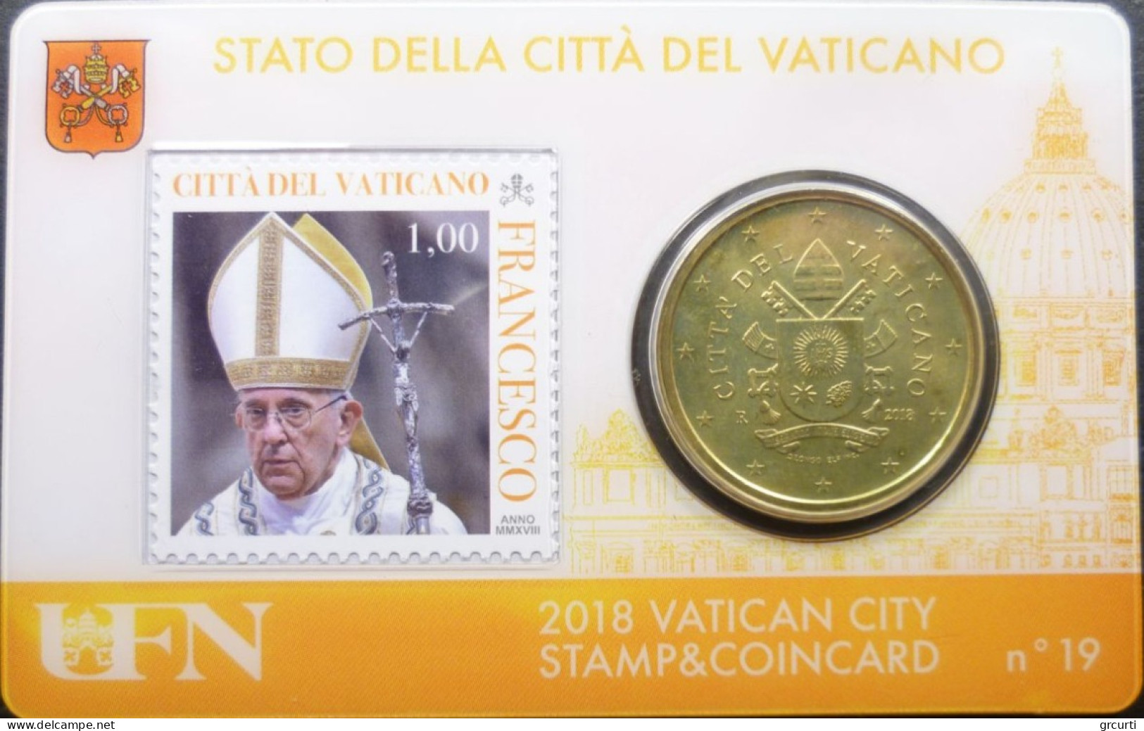 Vaticano - 50 Centesimi 2018 - Stamp & Coincard N. 18÷21 - UC# 6 - Vatikan