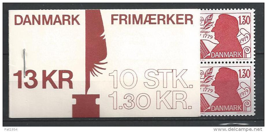 Danemark 1979 Carnet Neuf C695 Adam Oehlenschlager - Markenheftchen