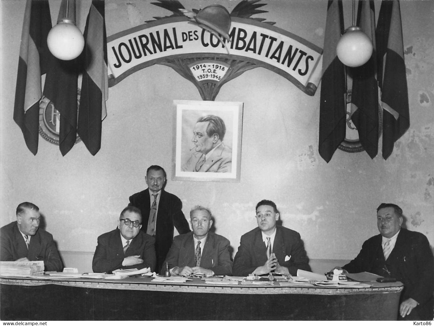 Congrès National 1956 anciens combattants guerre , siège 17 rue st dominique * 20 photos photographe Delhay à stains