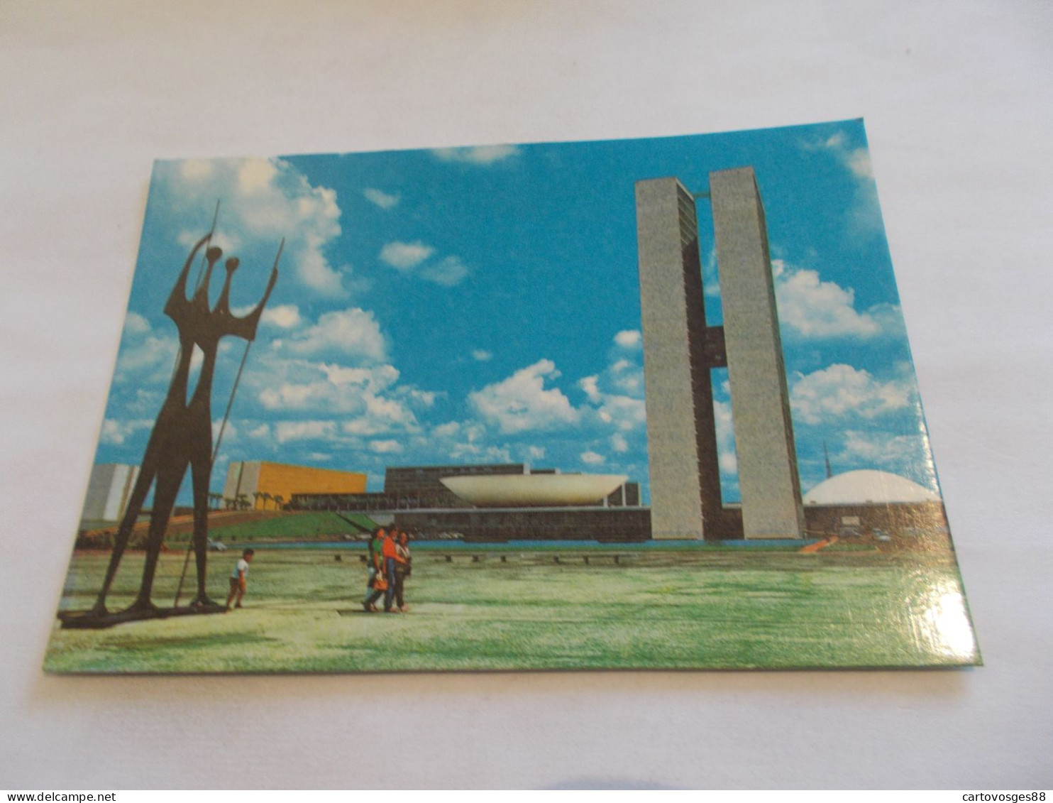 BRASILIA ( BRESIL BRASIL ) CONGRESSO NACIONAL E MONUMENTO  VUE ANIMEES 1972 - Brasilia