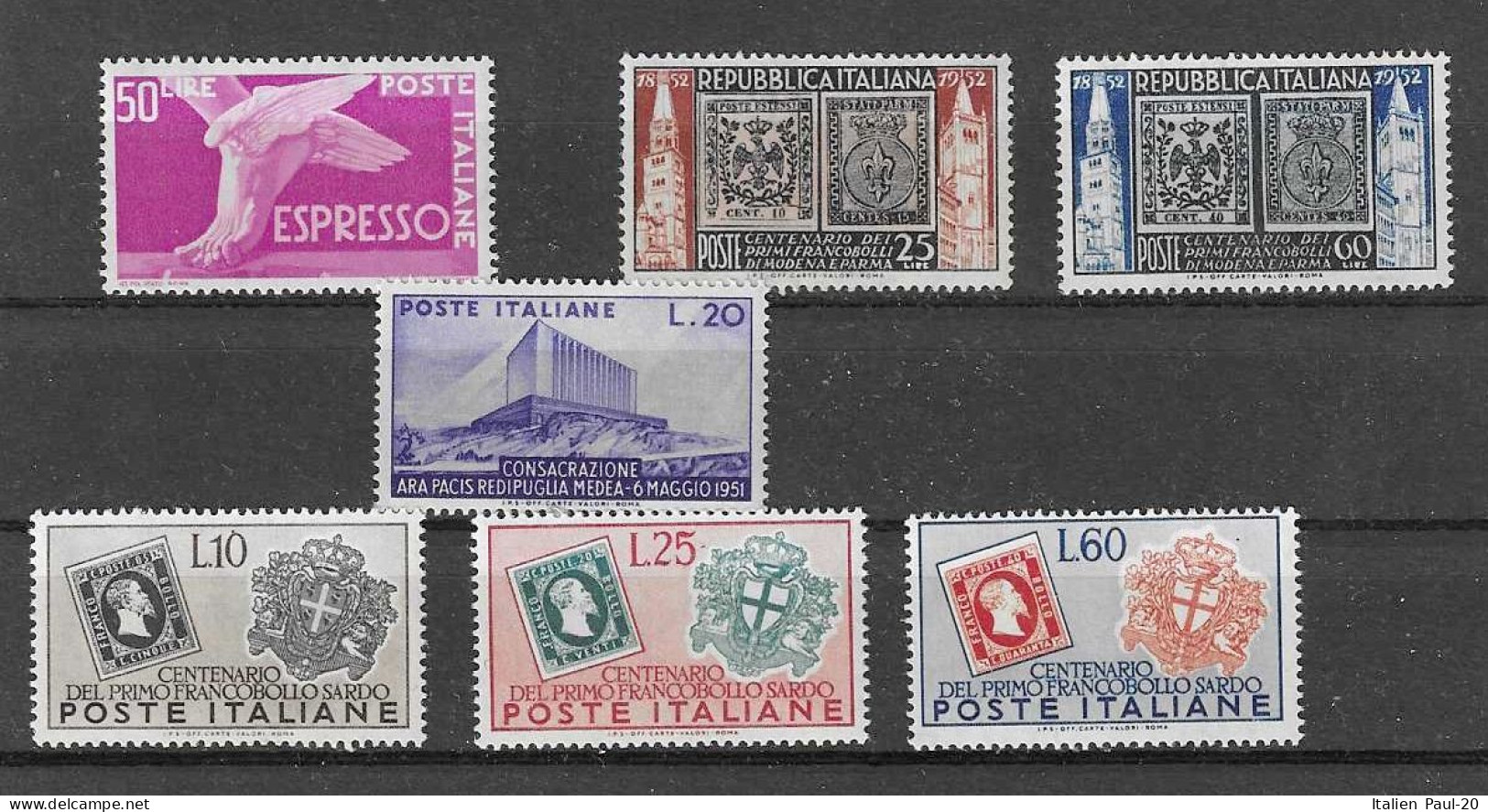 Italien - Selt./postfr. Ausgaben Aus 1951/55 - Aus Michel 829/944! - 1946-60: Neufs