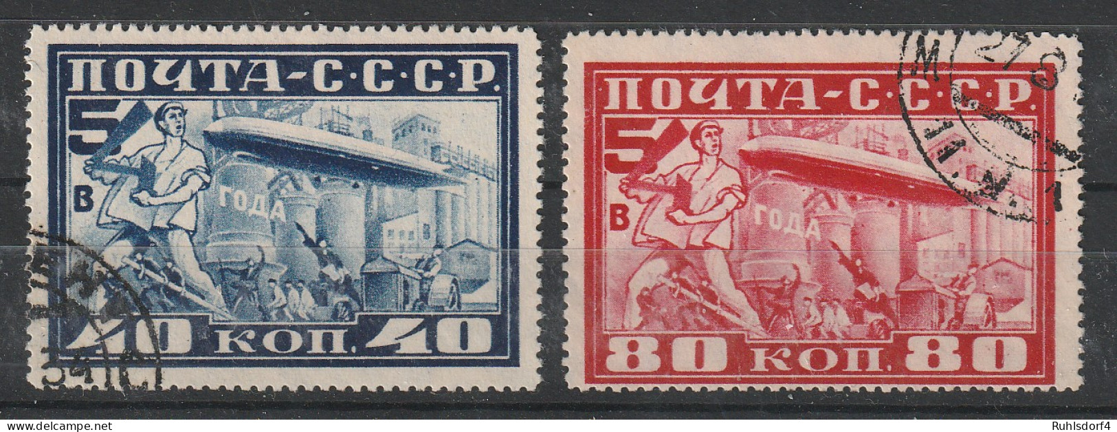Sowjetunion: Zeppelin In Moskau, Enge Zähnung, Sauber Gest. - Other & Unclassified