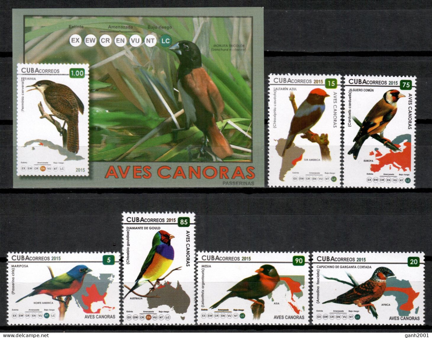 Cuba 2015 / Birds MNH Vögel Aves Uccelli Oiseaux / Cu21618  C3-19 - Sonstige & Ohne Zuordnung