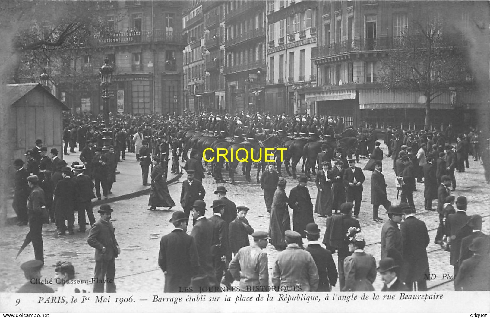 Paris, Journées Historiques Du 1er Mai, Barrage établi Place De La République - Altri & Non Classificati