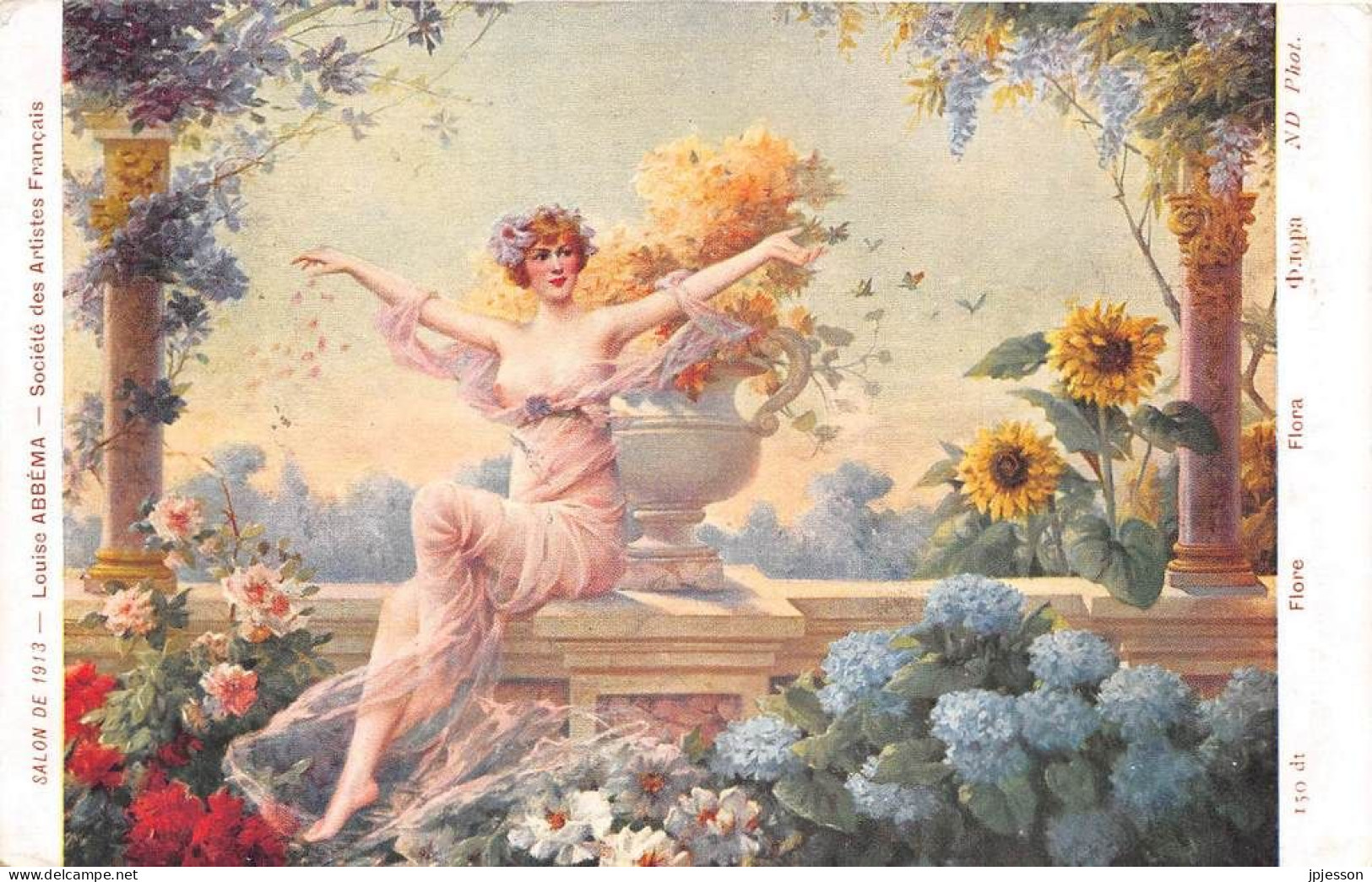 ILLUSTRATEUR - LOUISE ABBEMA - "FLORE" - SALON 1913 - FEMME, NU FEMININ - Autres & Non Classés