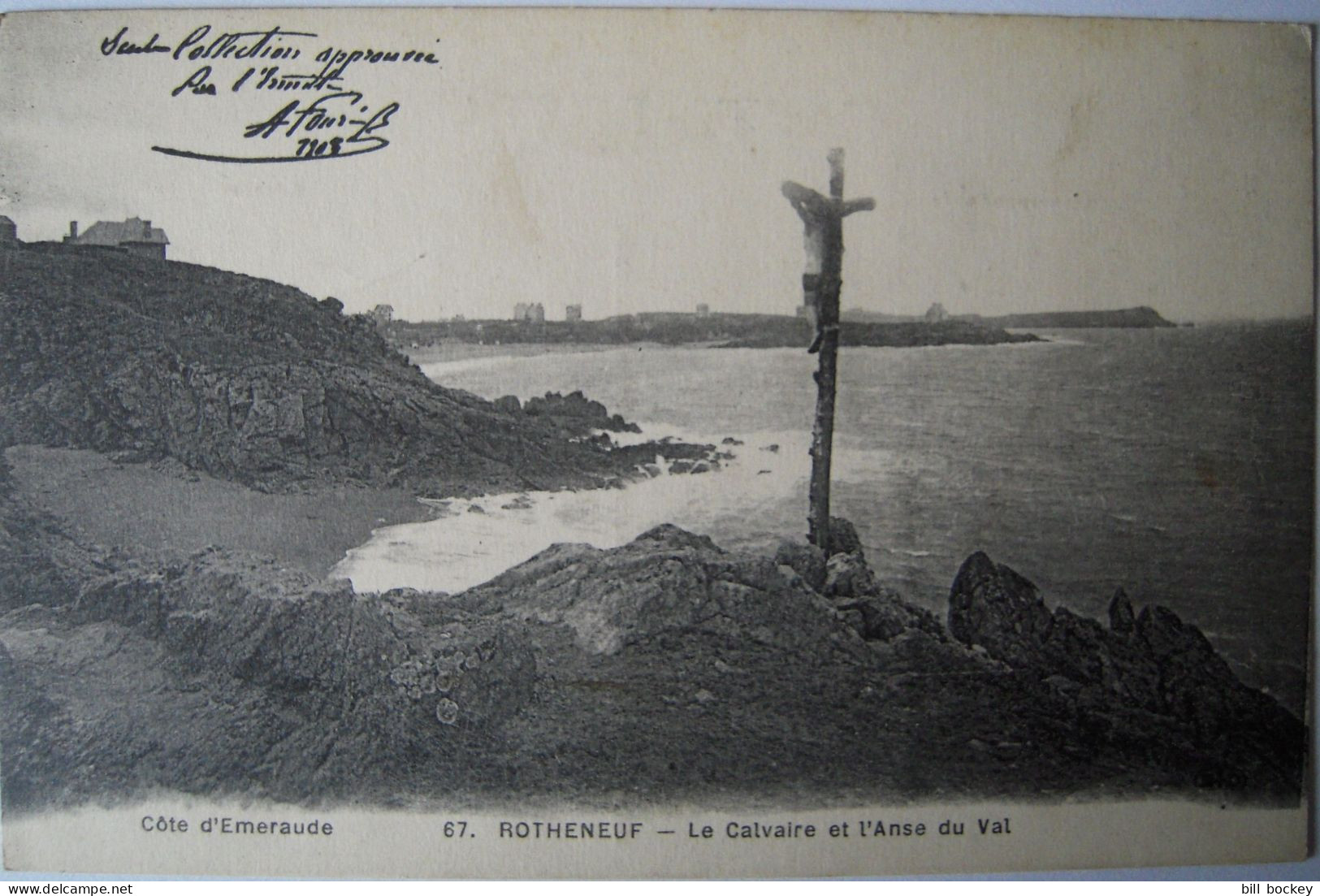 CPA Années 1920 ROTHENEUF Le Calvaire De L'Anse Du Val  Dinard, Redon, Cancale - Côte D'Emeraude BON ÉTAT - Rotheneuf