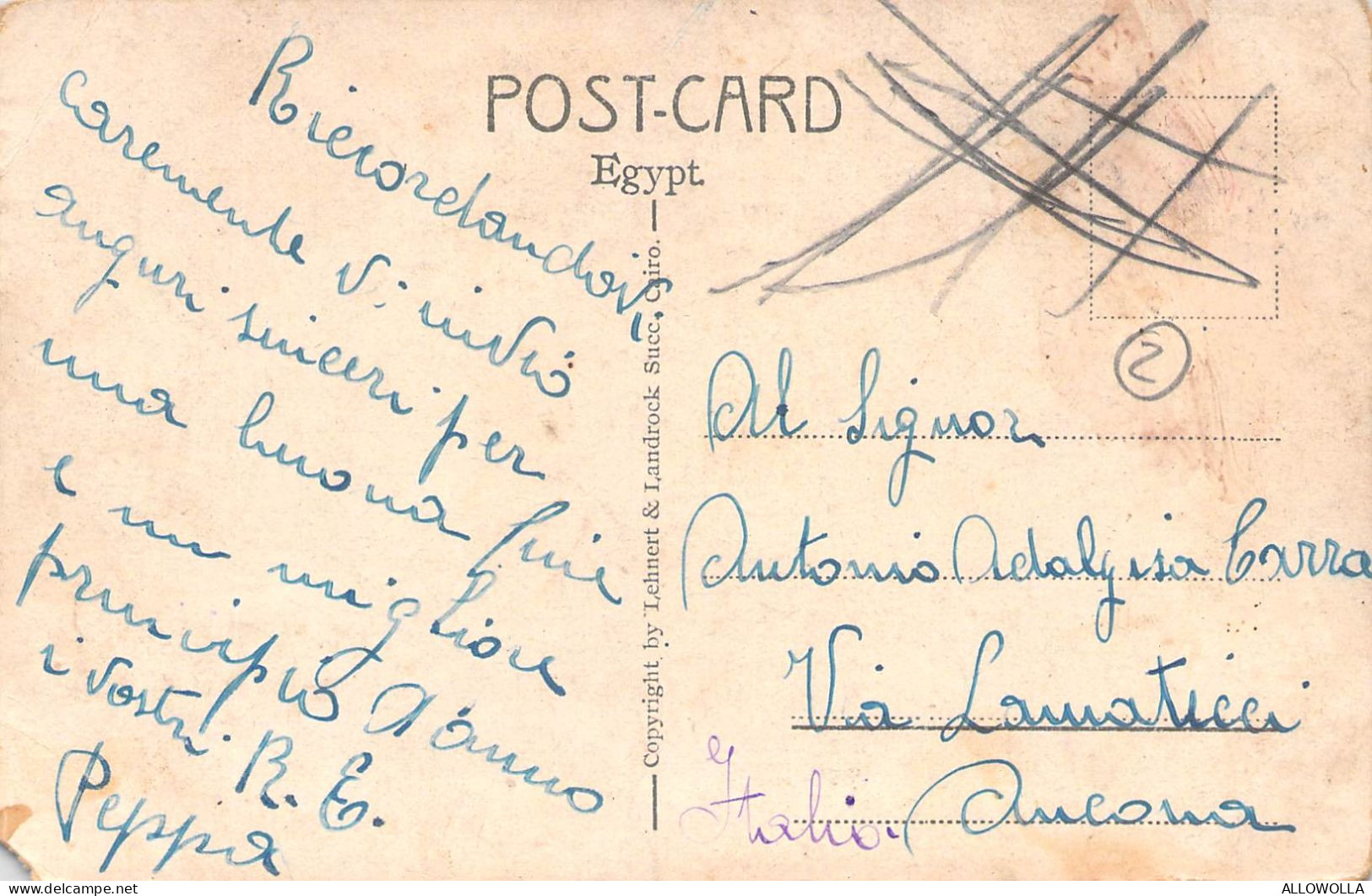 26987 " PORT SAID-HARBOUR AND SUEZ CANAL CO. OFFICE " ANIMATED-BOATS-VERA FOTO-CART.POST. NON  SPED. - Port Said