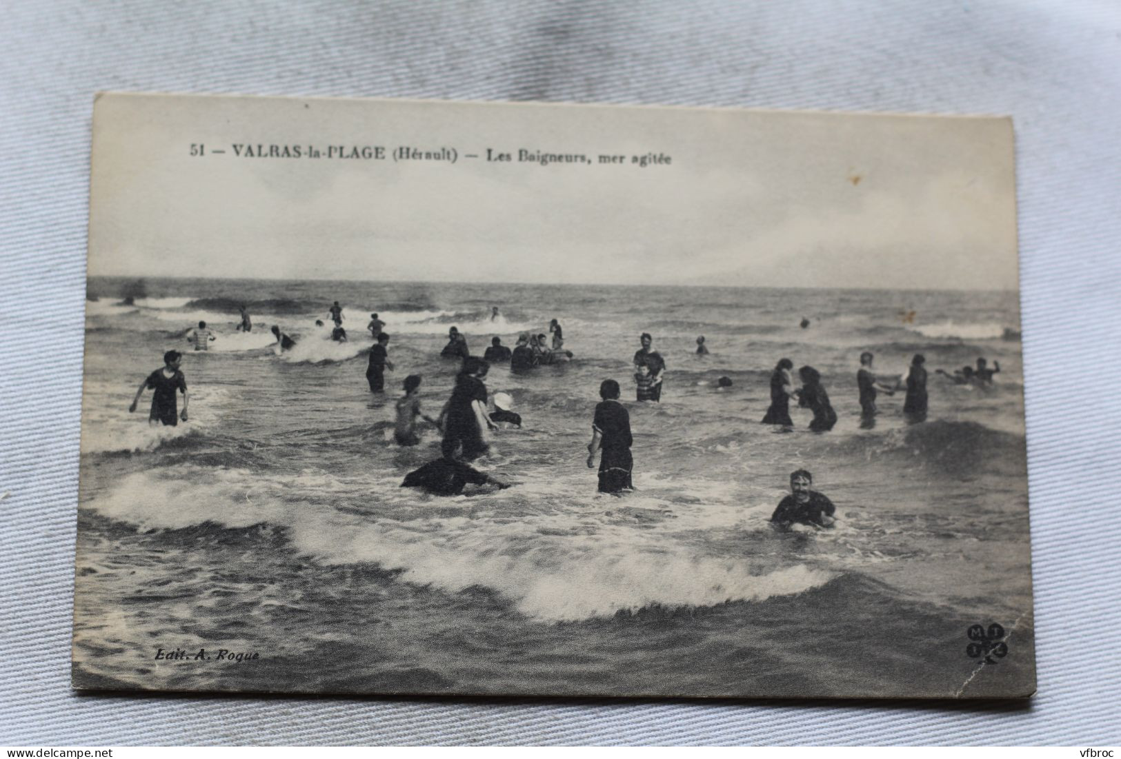 Valras Plage, Les Baigneurs, Mer Agitée, Hérault 34 - Sonstige & Ohne Zuordnung