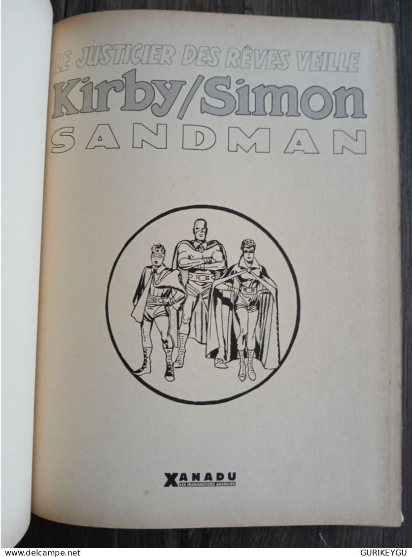 Album SANDMAN LE JUSTICIER DES RÊVES VEILLE  EO 1984 XANADU EDITION D'ORIGINE KIRBY/simon Adventure Comics DC 120 Pages - Autres & Non Classés