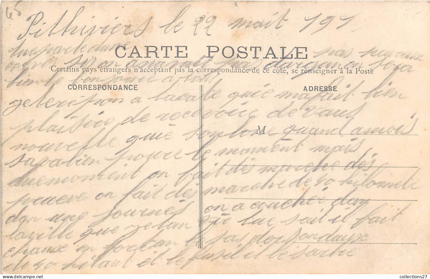 45-PUISEAUX- RUE DU FORT FÊTE DU 5 AVRIL 1908 - Puiseaux