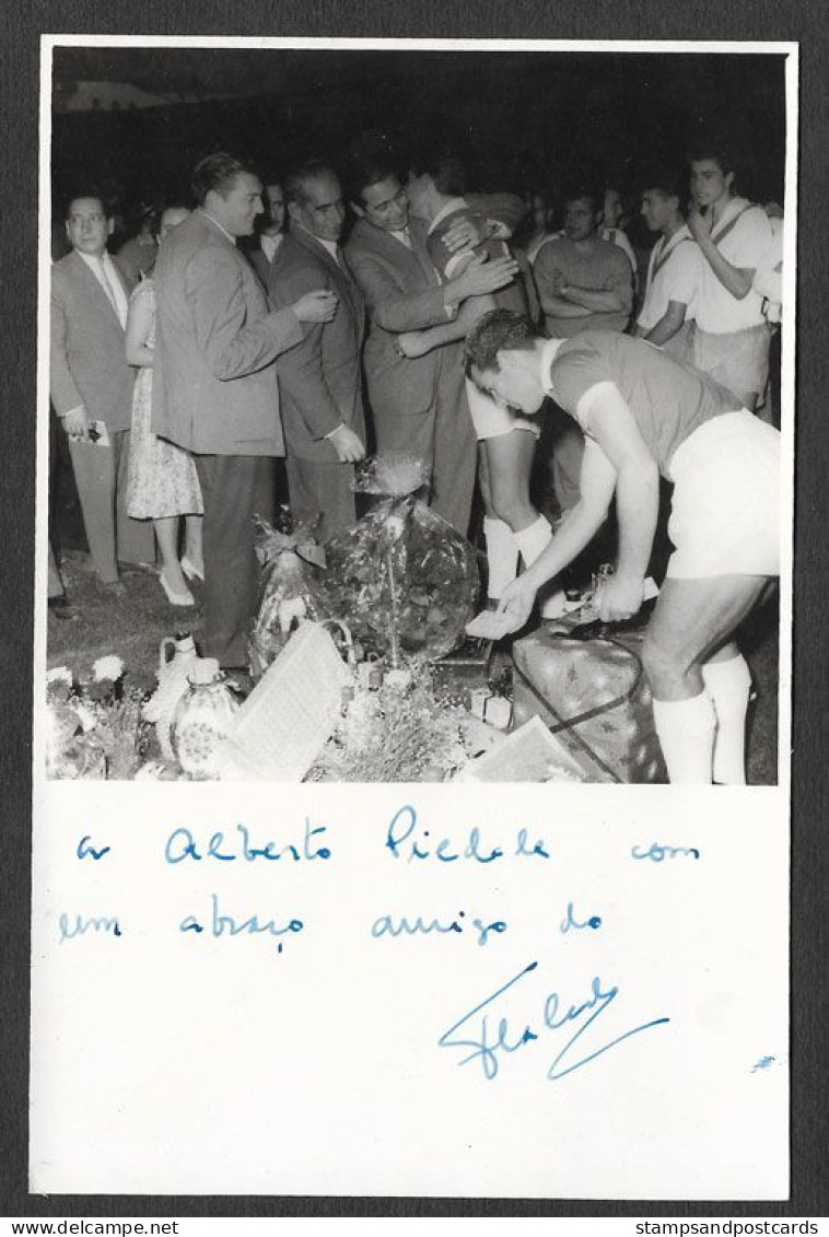 Portugal SL Benfica Football Photo Dedicacée Jouer Francisco Calado C. 1950 Autographed Photo Benfica Soccer Player - Sporten