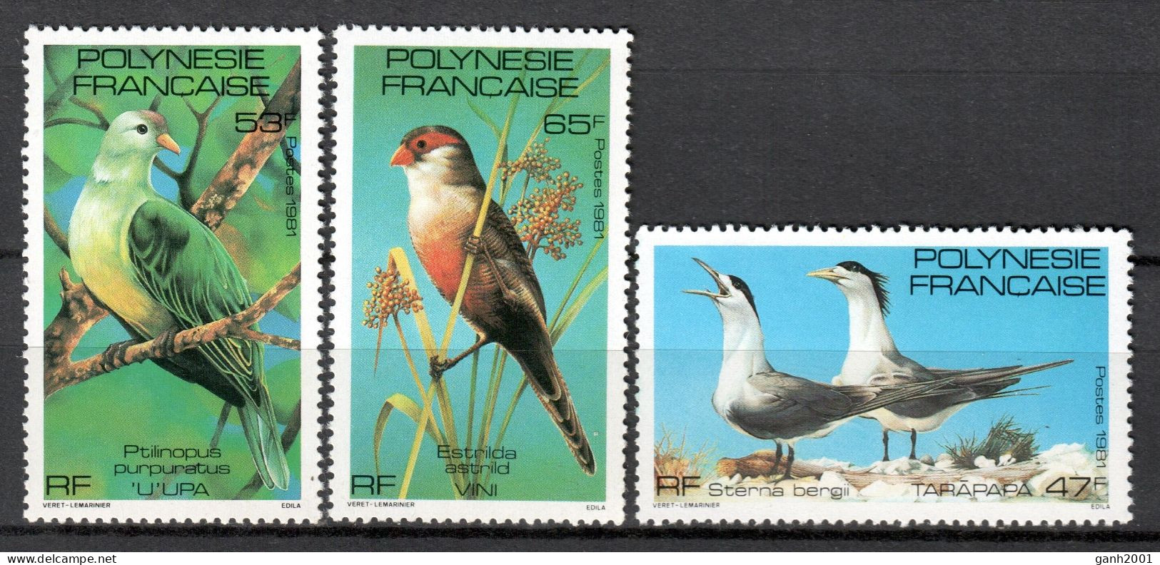 French Polynesia 1981 / Birds MNN Aves Vögel Oiseaux Uccelli / Cu21850  24-9 - Sonstige & Ohne Zuordnung