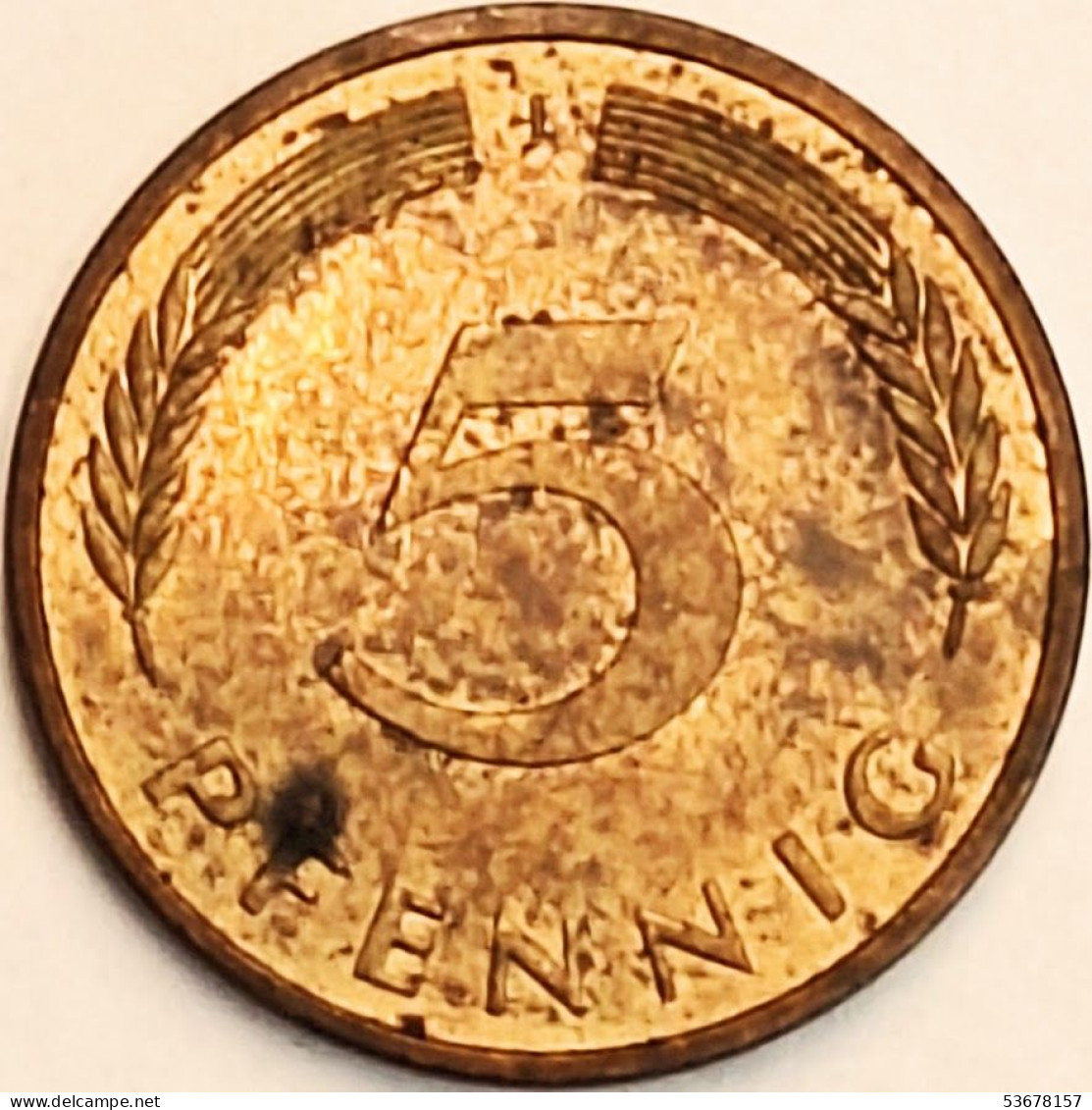 Germany Federal Republic - 5 Pfennig 1987 J, KM# 107 (#4613) - 5 Pfennig