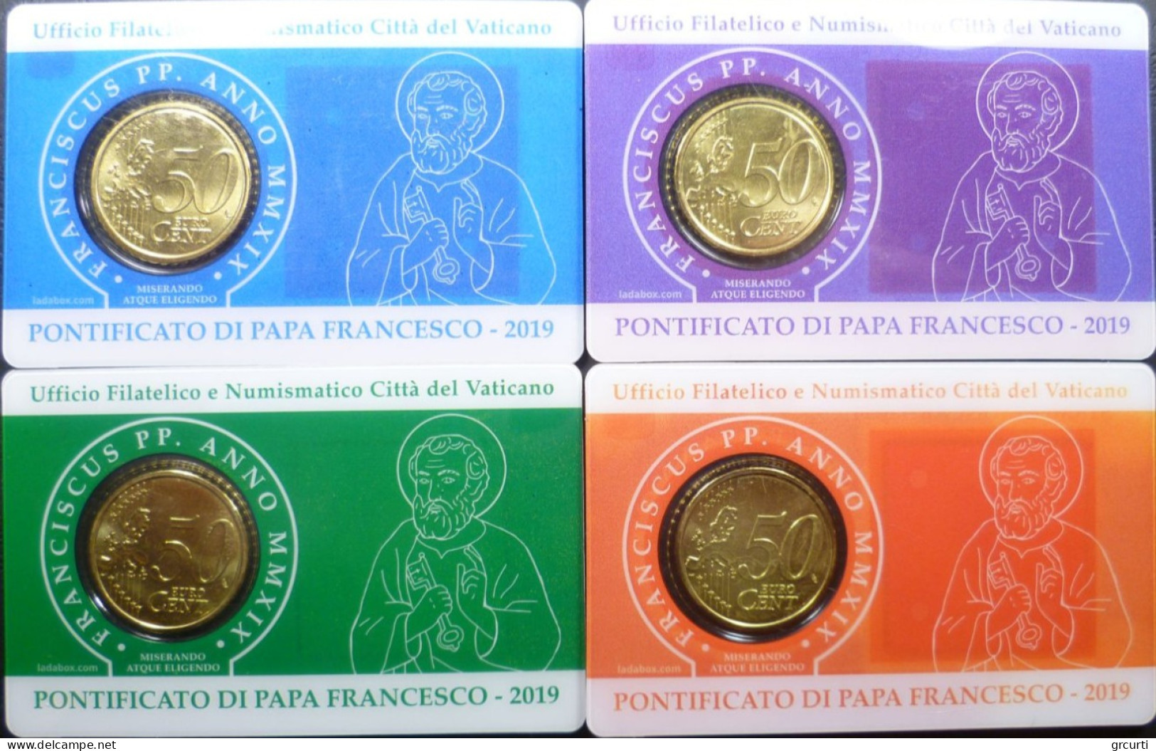 Vaticano - 50 Centesimi 2019 - Stamp & Coincard N. 22÷25 - UC# 6 - Vatican