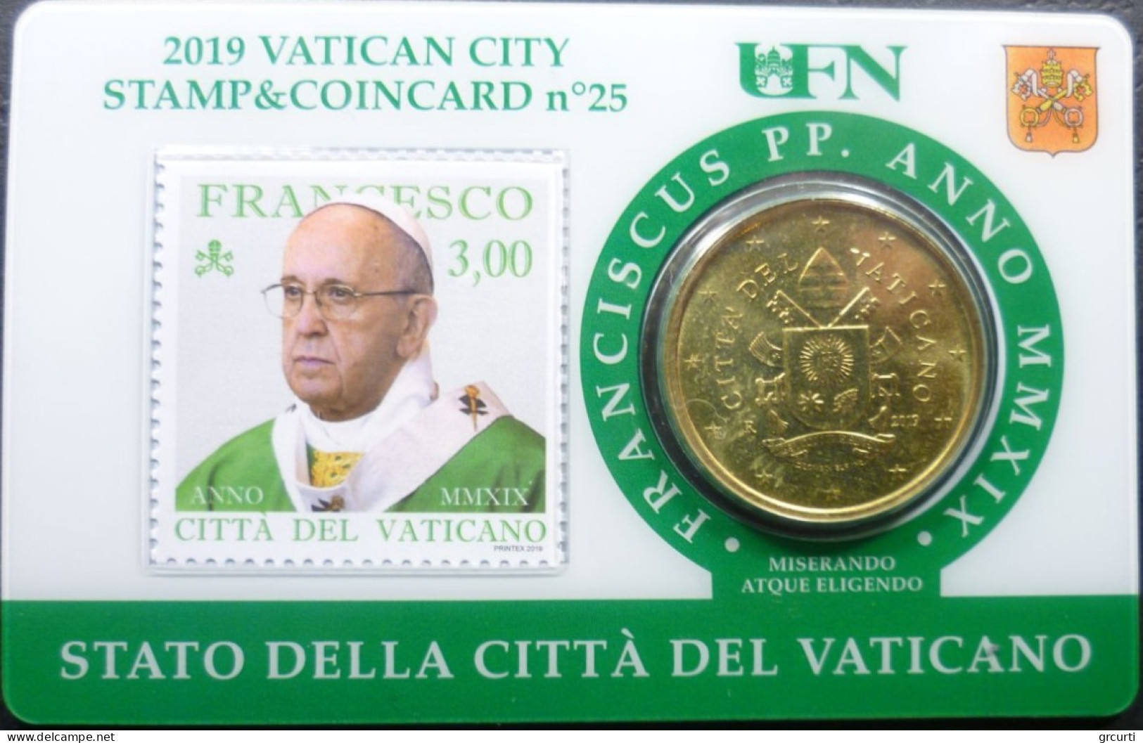 Vaticano - 50 Centesimi 2019 - Stamp & Coincard N. 22÷25 - UC# 6 - Vaticaanstad