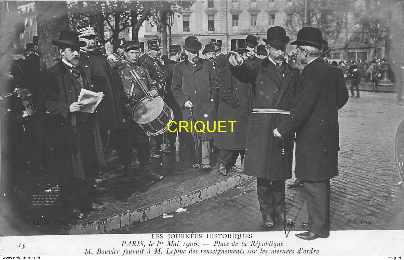 Paris, Journées Historiques Du 1er Mai, M Bouvier Fournit Des Renseignements à M Lépine - Altri & Non Classificati