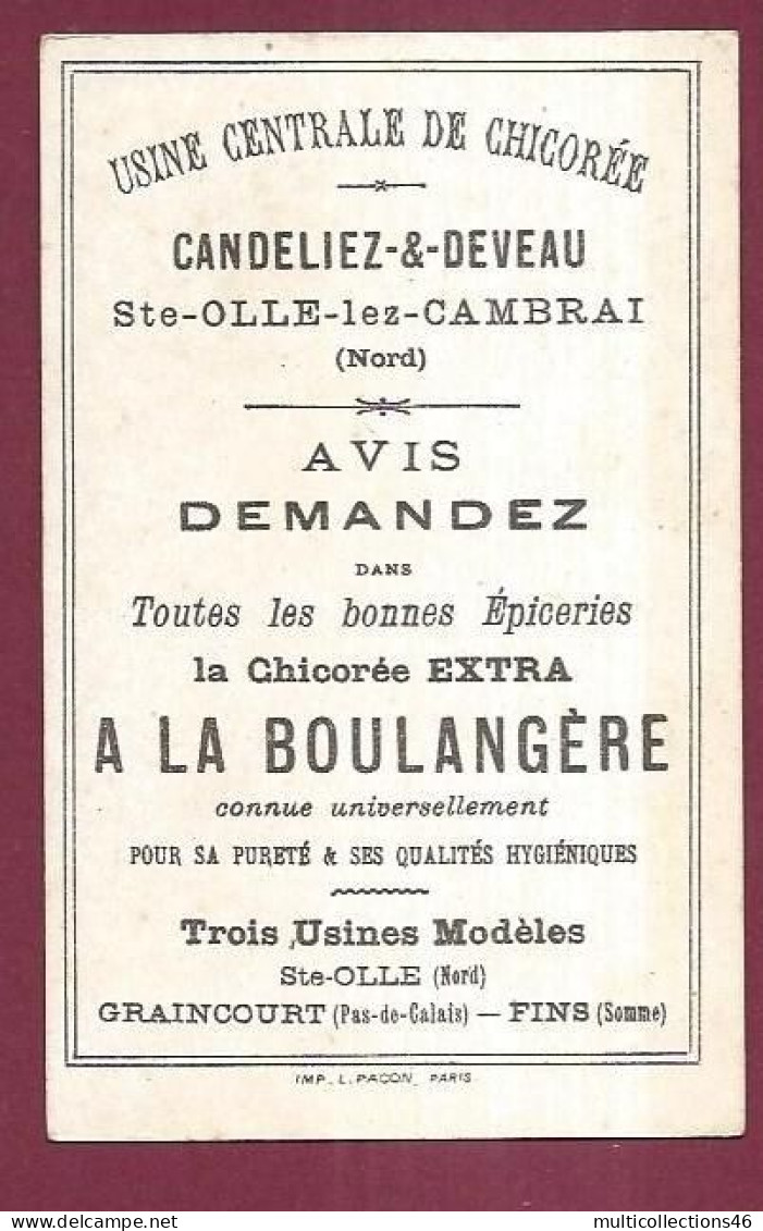 110524C - CHROMO CHICOREE A LA BOULANGERE CANDELIEZ DEVEAU STE OLLE LES CAMBRAI - Ascenseur Métropolitain - Tea & Coffee Manufacturers