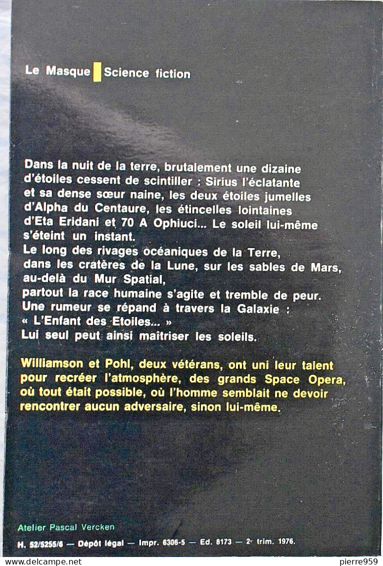 L'Enfant Des étoiles - Frederik Pohl & Jack Williamson - Le Masque SF