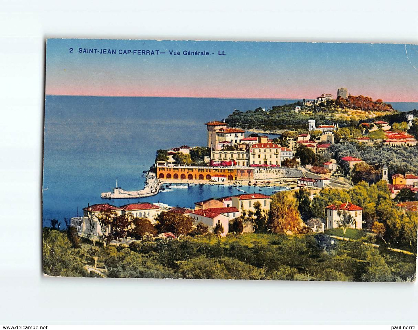 SAINTJEAN CAP FERRAT : Vue Générale - état - Saint-Jean-Cap-Ferrat