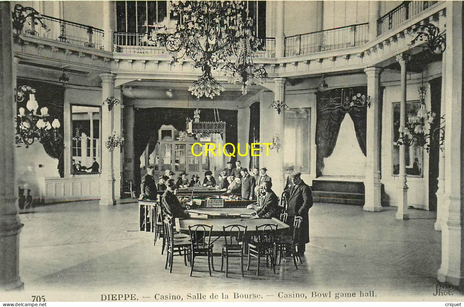 76 Dieppe, Casino, Salle De La Bourse, Joueurs à Table ... - Dieppe