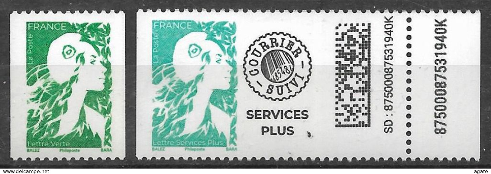 GOMMEES Roulettes LV + Services Plus MARIANNE L'AVENIR (2023) Neuf** - Unused Stamps