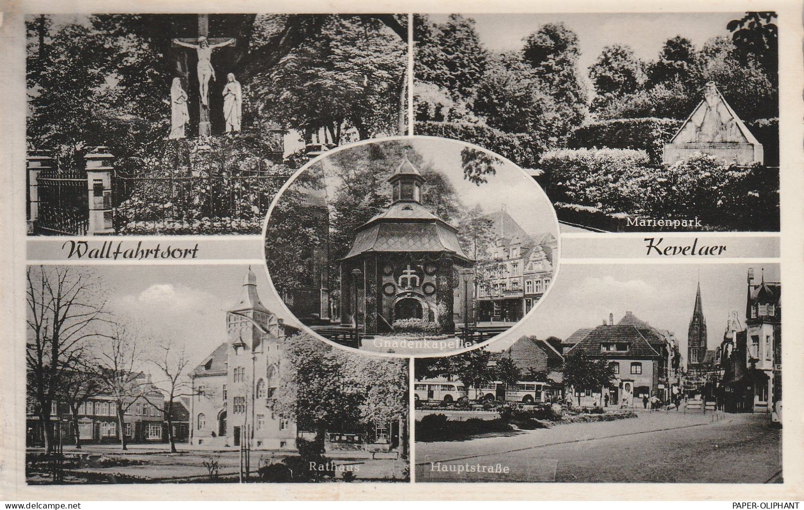 4178 KEVELAER, Rathaus, Hauptstrasse, Marienpark..., 1962, Aptierter Stempel - Kevelaer