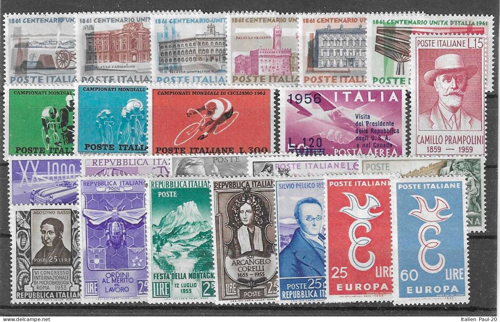 Italien - Selt./postfr. Serien Aus 1956/62 - Aus Michel 962 Und 1128! - 1946-60: Nieuw/plakker