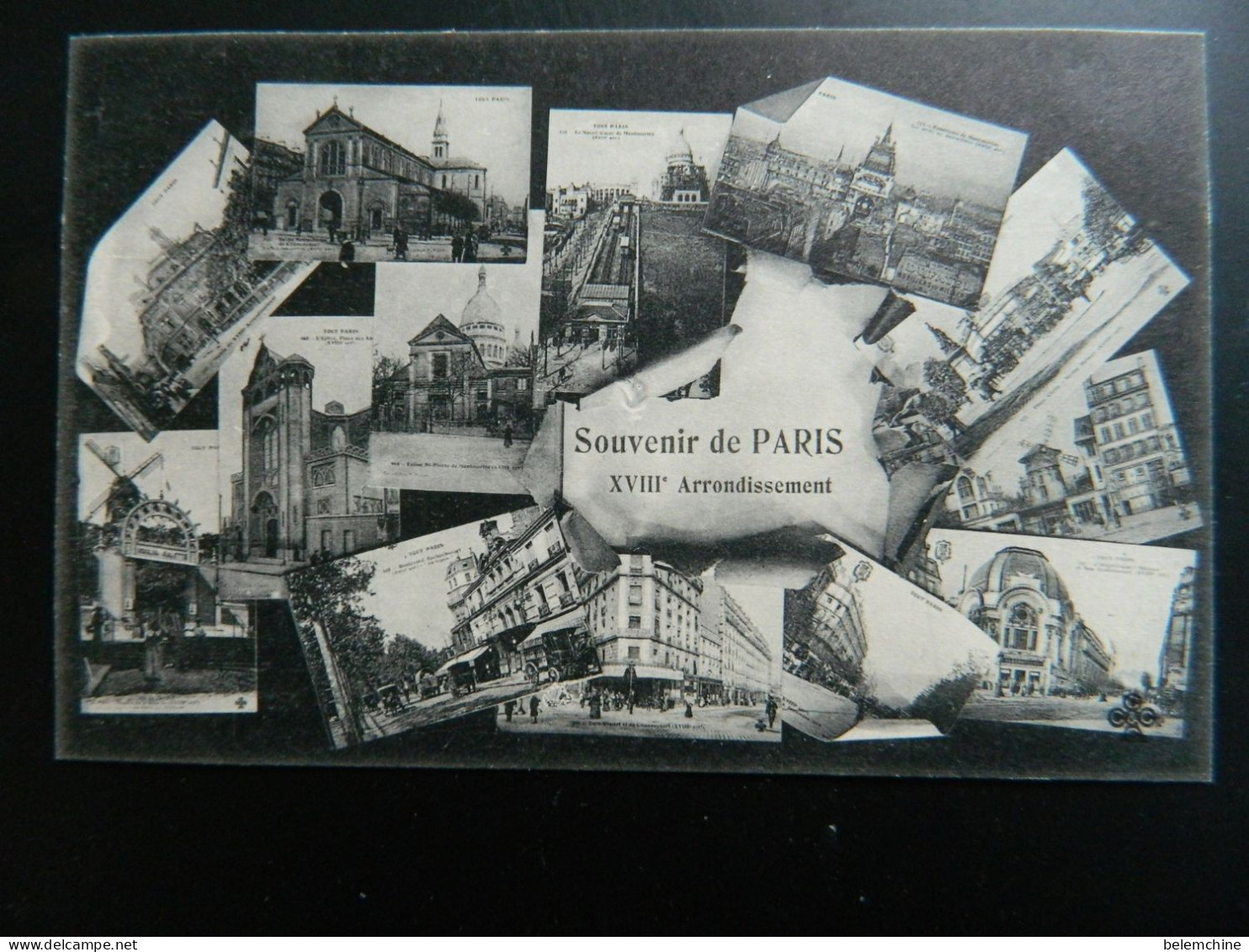 SOUVENIR DE PARIS                                 MULTIVUES DU  XVIII ème ARRONDISSEMENT - Arrondissement: 18