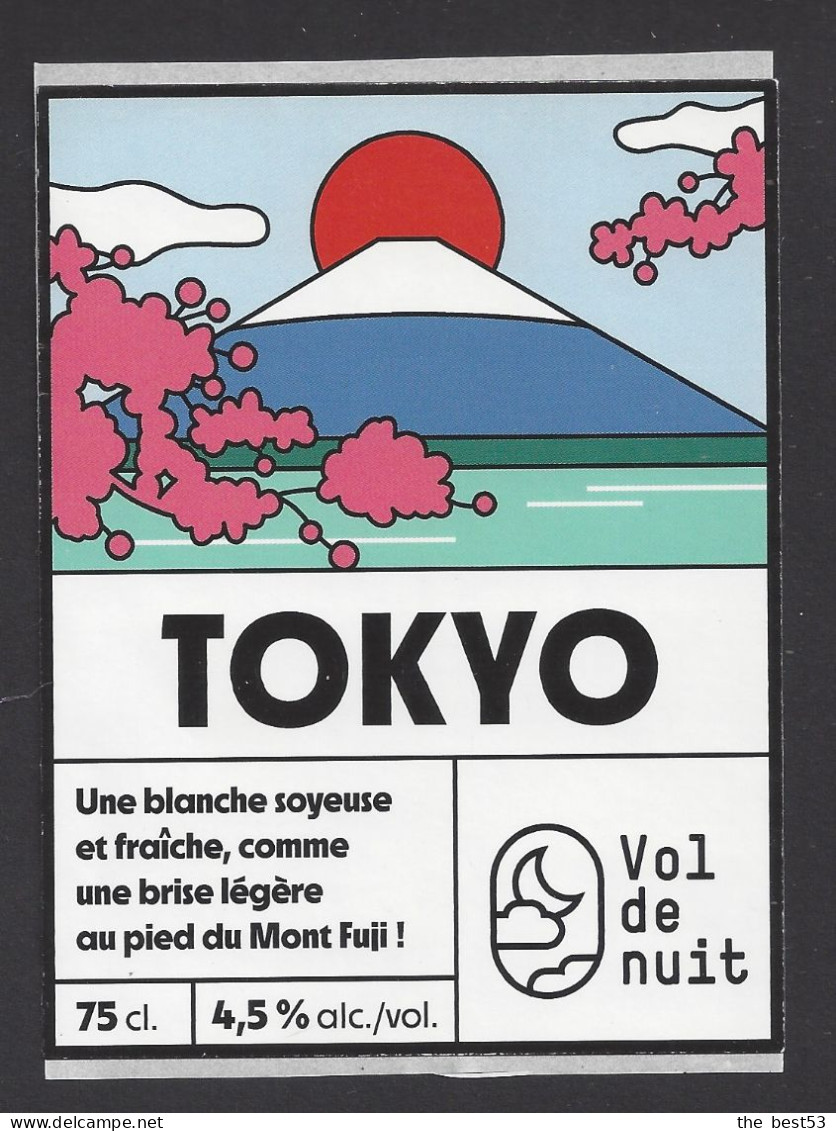 Etiquette De Bière Blanche  -  Tokyo  -  Brasserie Vol De Nuit  à  Lyon   (69) - Beer