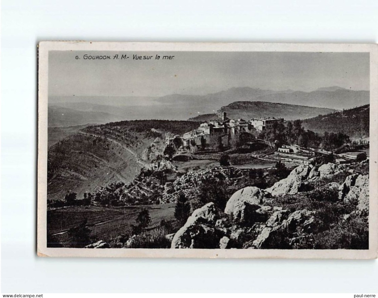 GOURDON : Vue Sur La Mer - Très Bon état - Gourdon