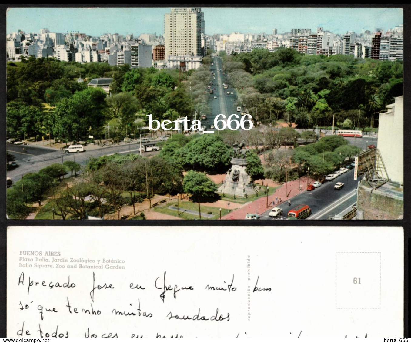 Argentina Buenos Aires Italy Square Panoramic Large Size - Argentina