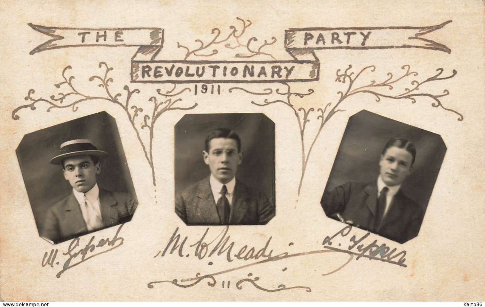 Usa United States ? * CPA " The Party Revolutionary 1911 " * Gispert , Méadi ... * Politique Politica Révolution - Autres & Non Classés