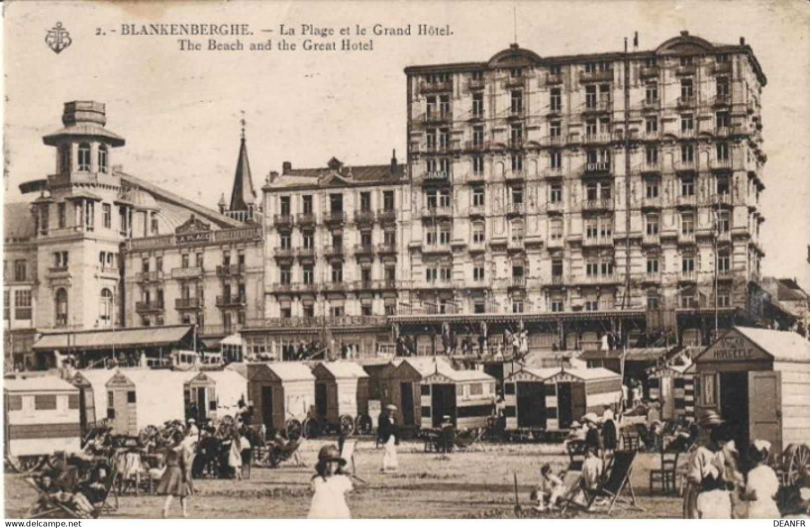 BLANKENBERGHE : La Plage Et Le Grand Hôtel; - Blankenberge