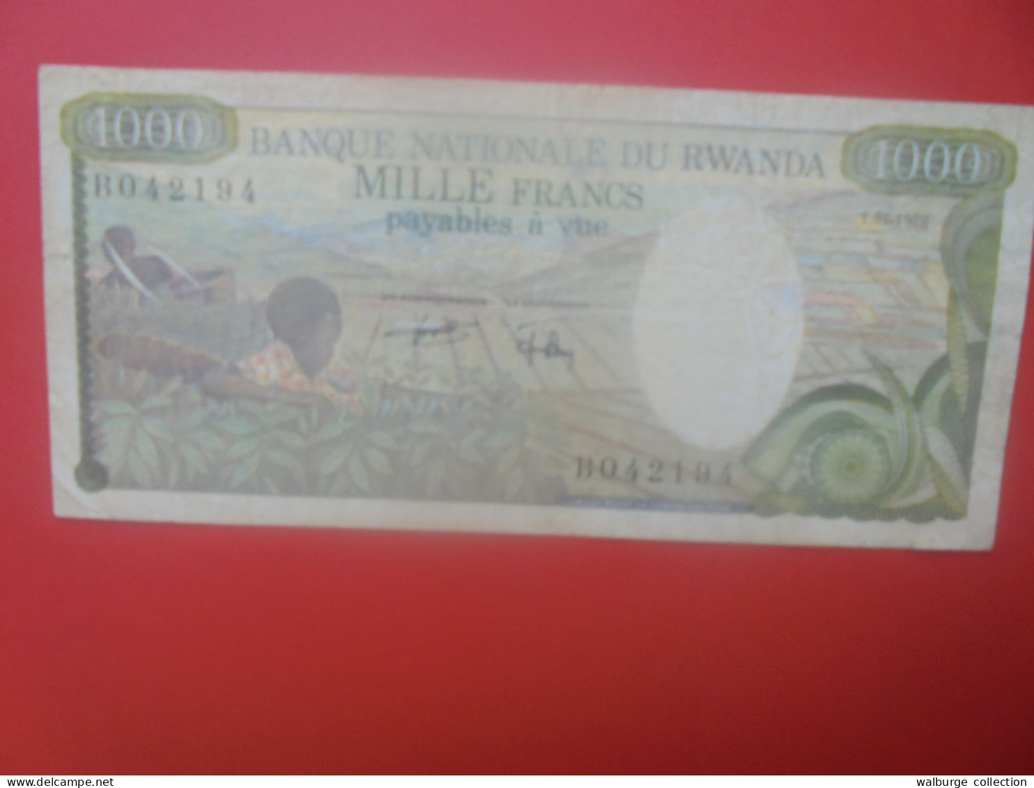 RWANDA 1000 Francs 1978 Circuler (B.33) - Rwanda