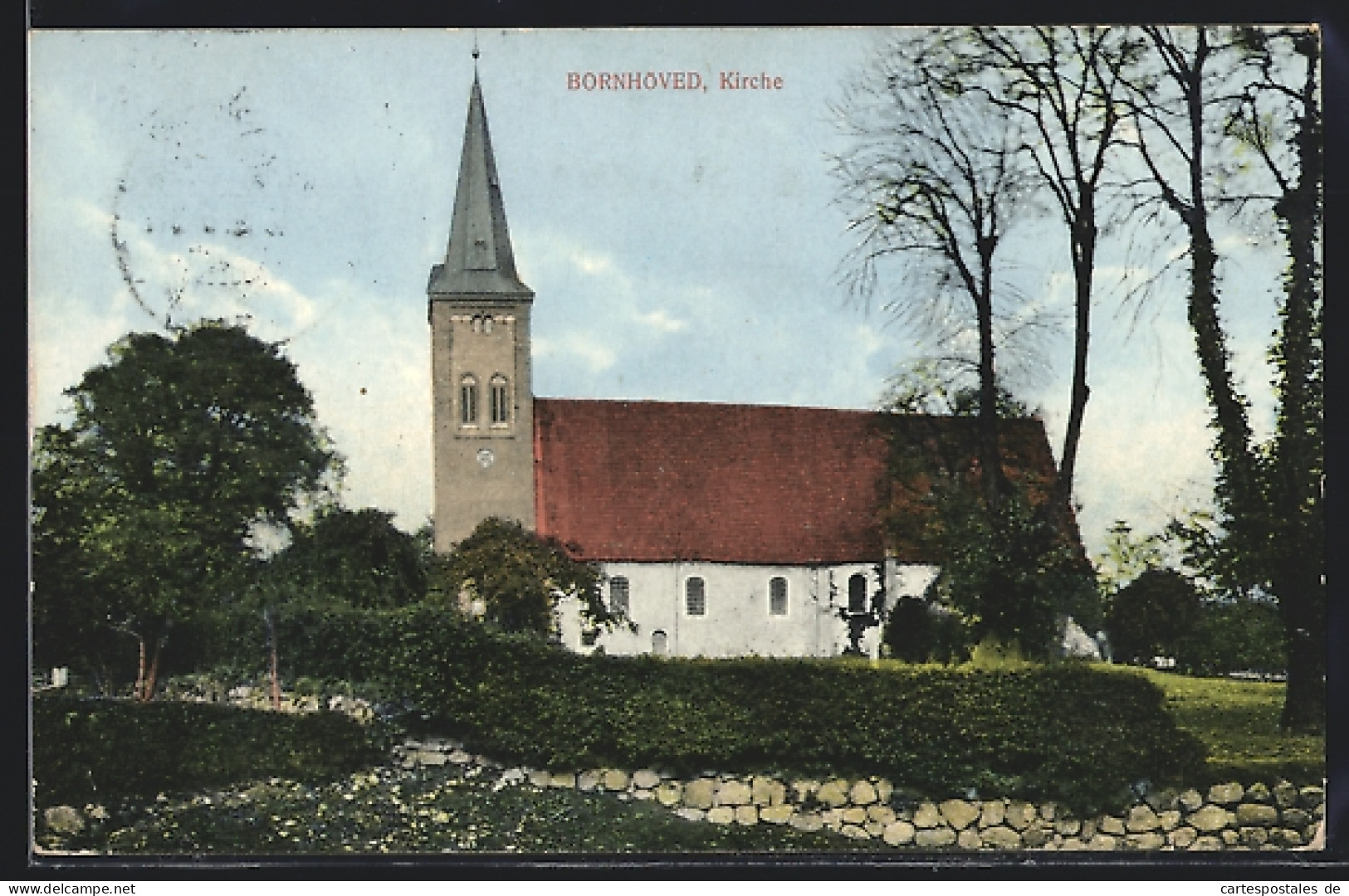 AK Bornhöved, Blick Auf Die Kirche  - Denmark