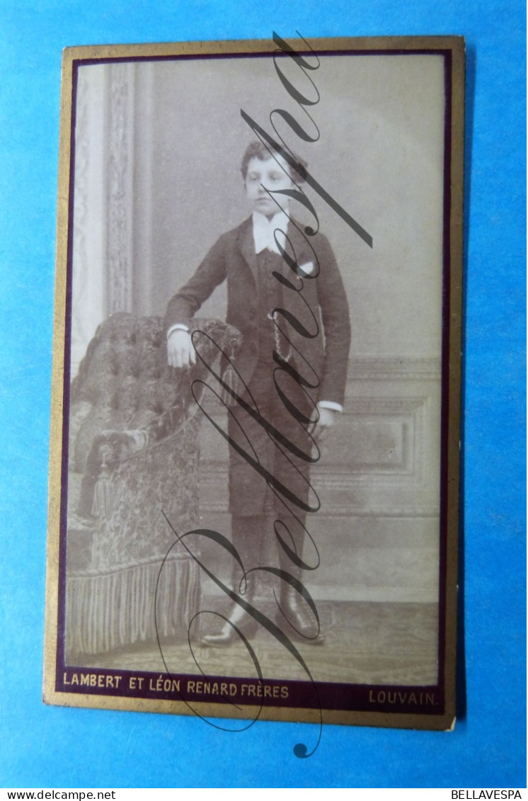 C.D.V. Carte De Visite. Atelier Studio Portret LAMBERT Et Léon RENARD Frères Leuven - Guerre, Militaire