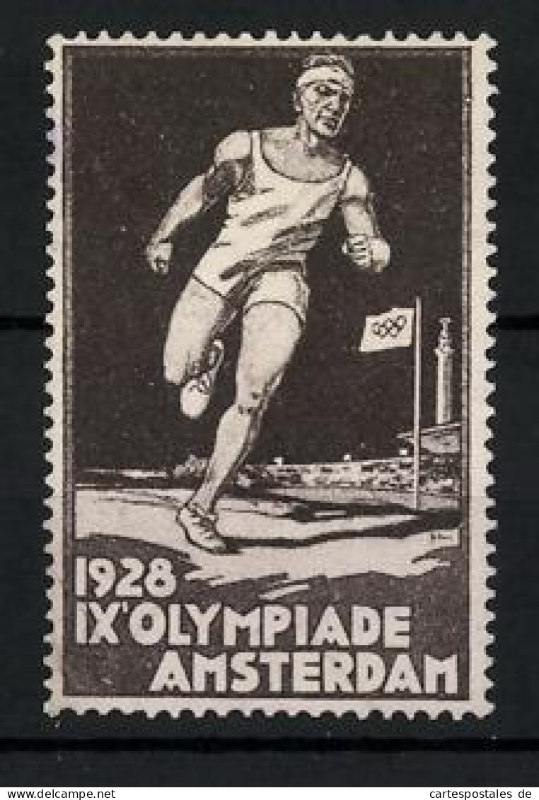 Reklamemarke Amsterdam, IX. Olympiade 1928, Läufer  - Erinnofilia