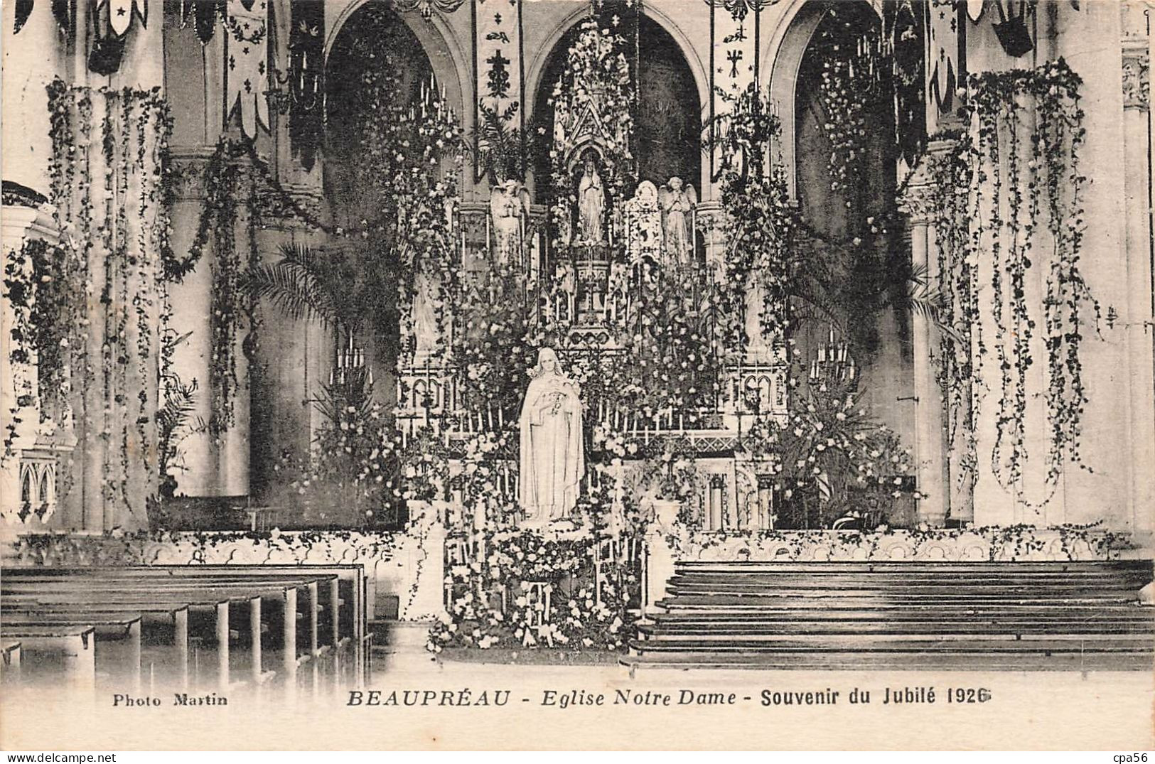 BEAUPREAU - Église Notre Dame - Souvenir Du Jubilé 1926 - Other & Unclassified