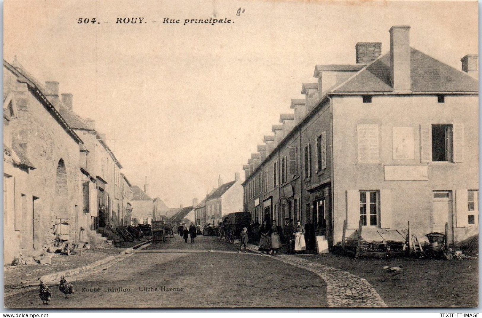 58 ROUY - La Rue Principale Du Village  - Autres & Non Classés