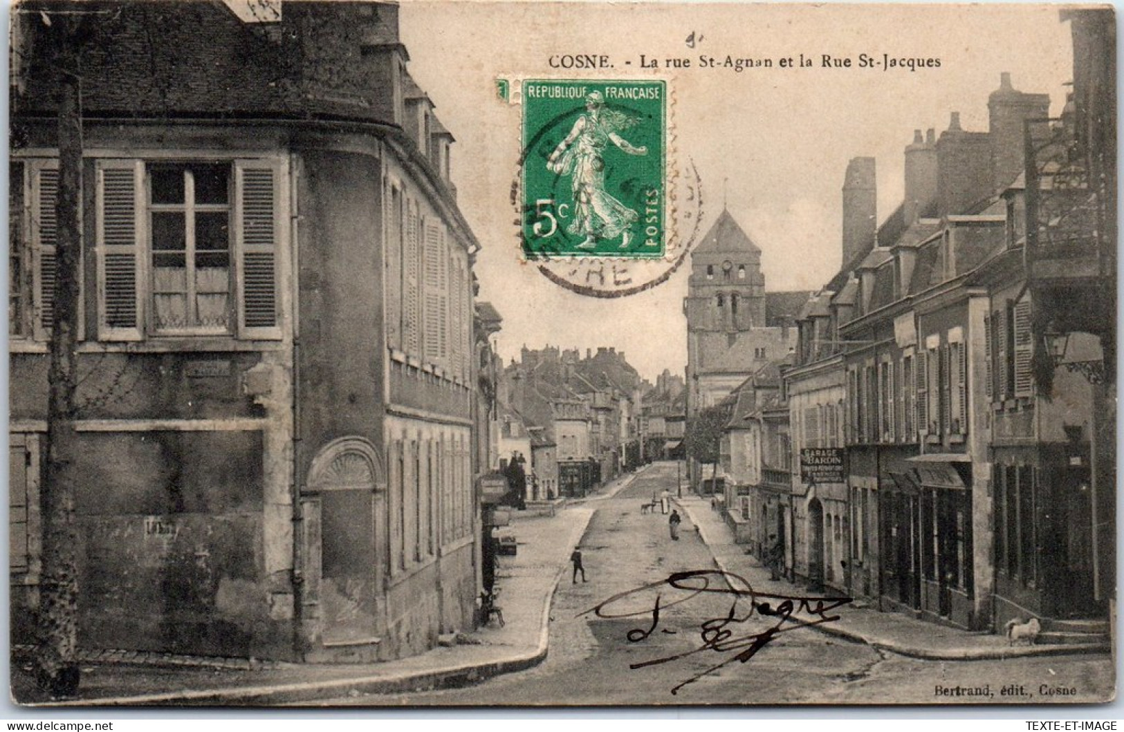 58 COSNE - Rues Saint Agnan Et Saint Jacques. - Cosne Cours Sur Loire