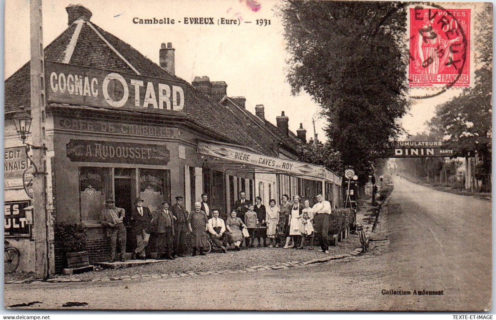 27 EVREUX CAMBOLLE - Cafe A AUDOUSSET 1931 [Rare] - Evreux