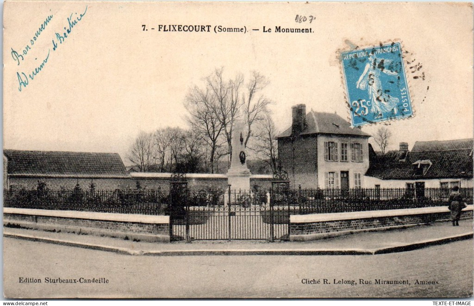 80 FLIXECOURT - Le Monument Aux Morts  - Sonstige & Ohne Zuordnung