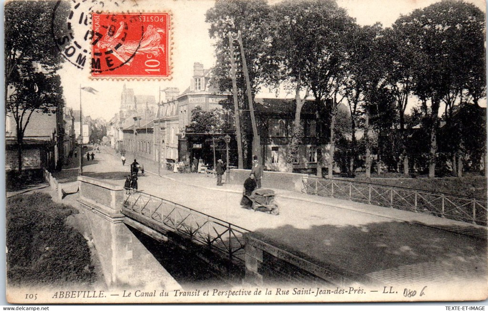 80 ABBEVILLE - Le Canal Du Transit Et Rue Saint Jean  - Abbeville