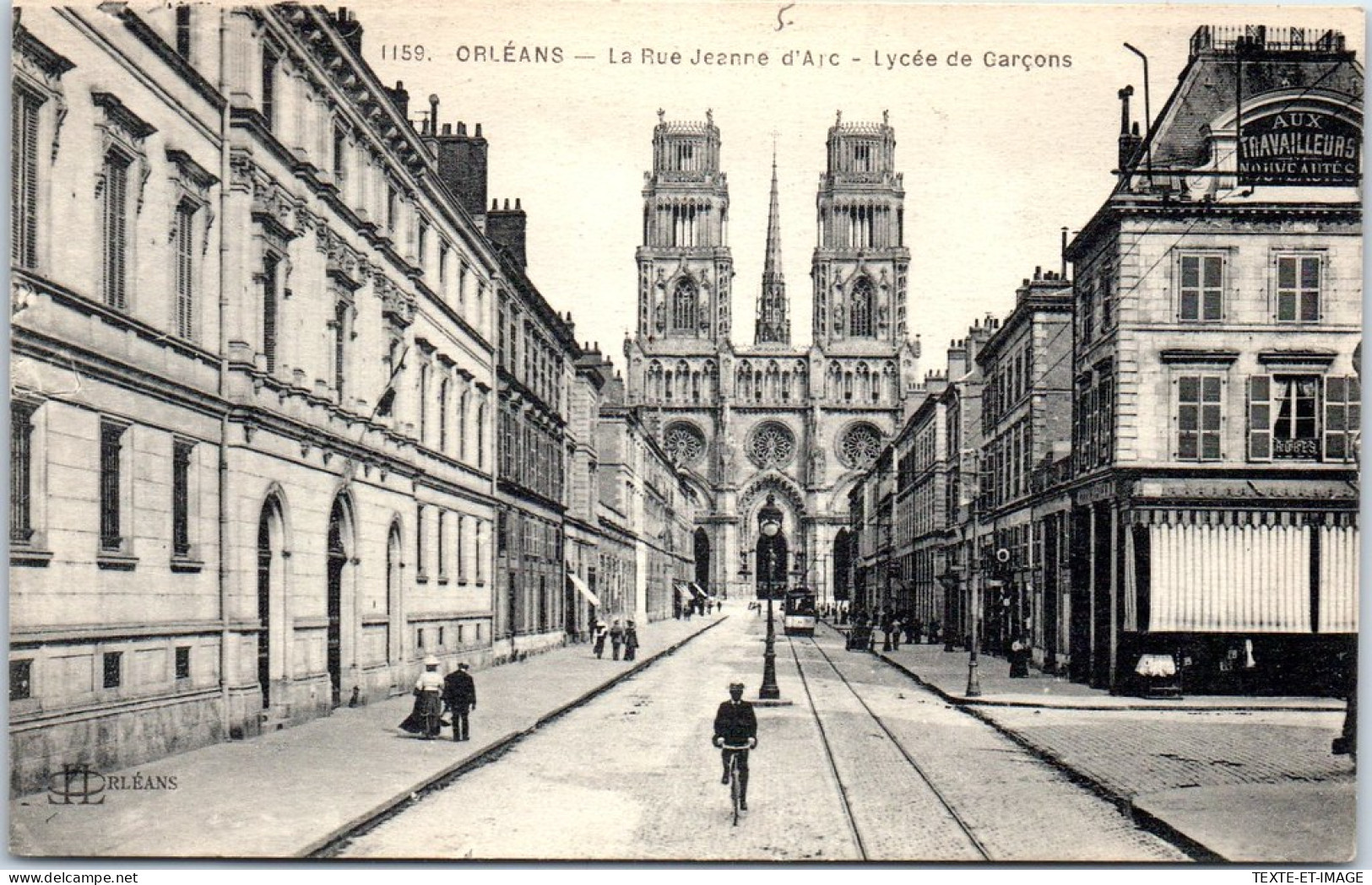 45 ORLEANS - Rue Jeanne D'arc & Lycee De Garcons  - Orleans